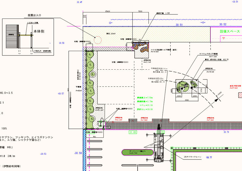 ＣＡＤによる造園設計